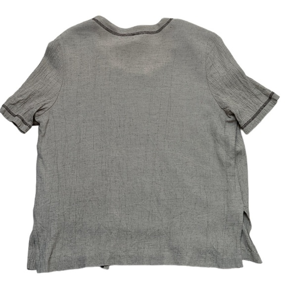 CBCollections Vintage Layered Floral Print Top Attached SS Open Cardigan Y2K 90 - Picture 2 of 8